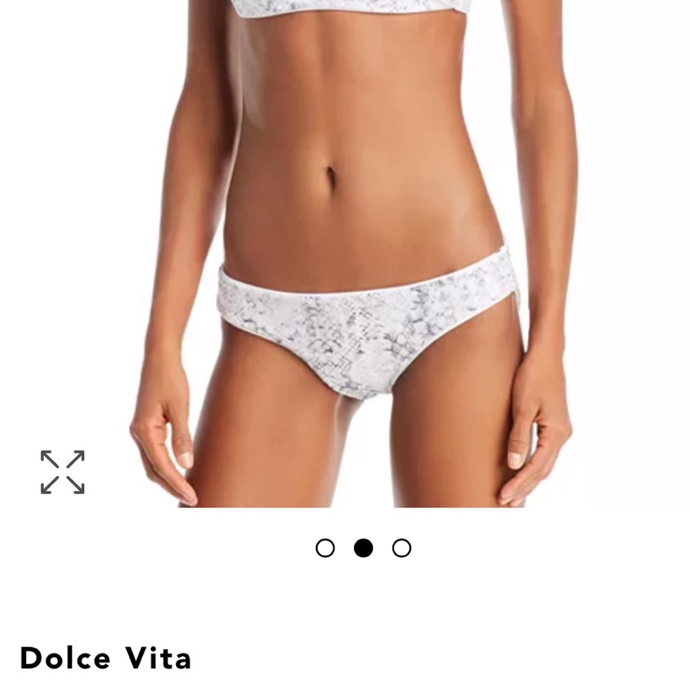 NWT Dolce Vita Reversible Snakeskin and White Bathing Suit Bottom